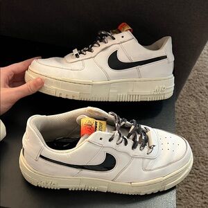 Nike Air White and Black Sneakers